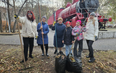 Рубрика «Семейные встречи». Субботник у «Красного коммунара»