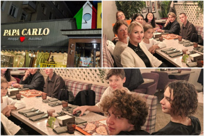 Семейный вечер в пиццерии: участники проекта совместили гастрономическое удовольствие с приятным общением.