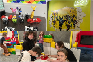 Юные активисты дорожного семейного клуба в Лего -клубе.