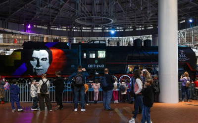 Наши семьи отметили день рождения Музея железных дорог России!