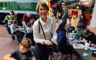 Наши семьи отметили день рождения Музея железных дорог России!